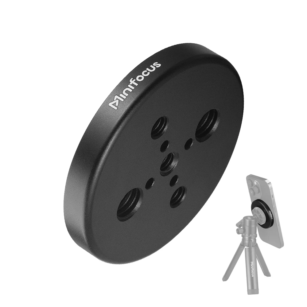 Magsafe için Manyetik Telefon Tutucu 1/4 '' ve 3/8'' Arri Delikler iPhone Samsung Huawei Xiaomi Akıllı Telefon için Tripod Montaj Adaptörü