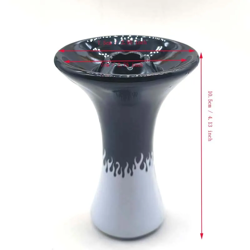 Minor flaws One Hole Ceramic Shisha Bowl Hookah Chicha Head Smoking Hookah Narguile Chicha Cachimbas Shisha Bowl Accessories hookah accessories