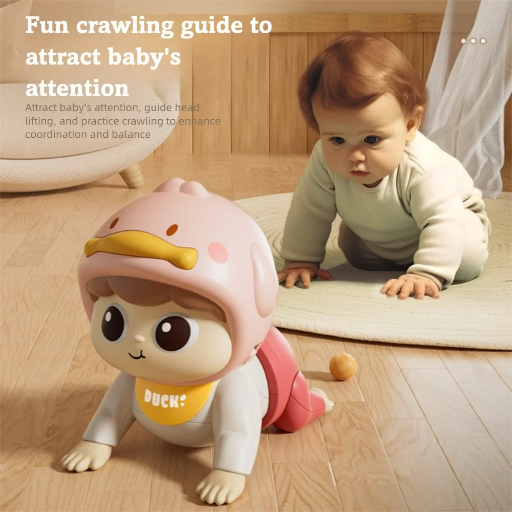 음악 크롤링 인형 장난감 말하기 모드 전기 구동 음악  장난감 조기 교육 학습 크롤링 안내 장난감