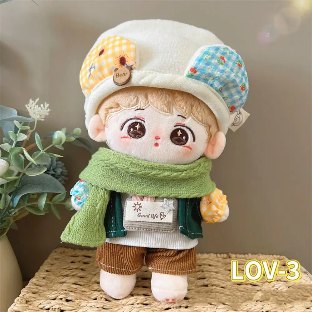 Dress Up 20cm Cotton Doll Clothes Doll Clothing Suspender Skirt Doll Winter Clothes Lovely Plush Star Doll Clothes