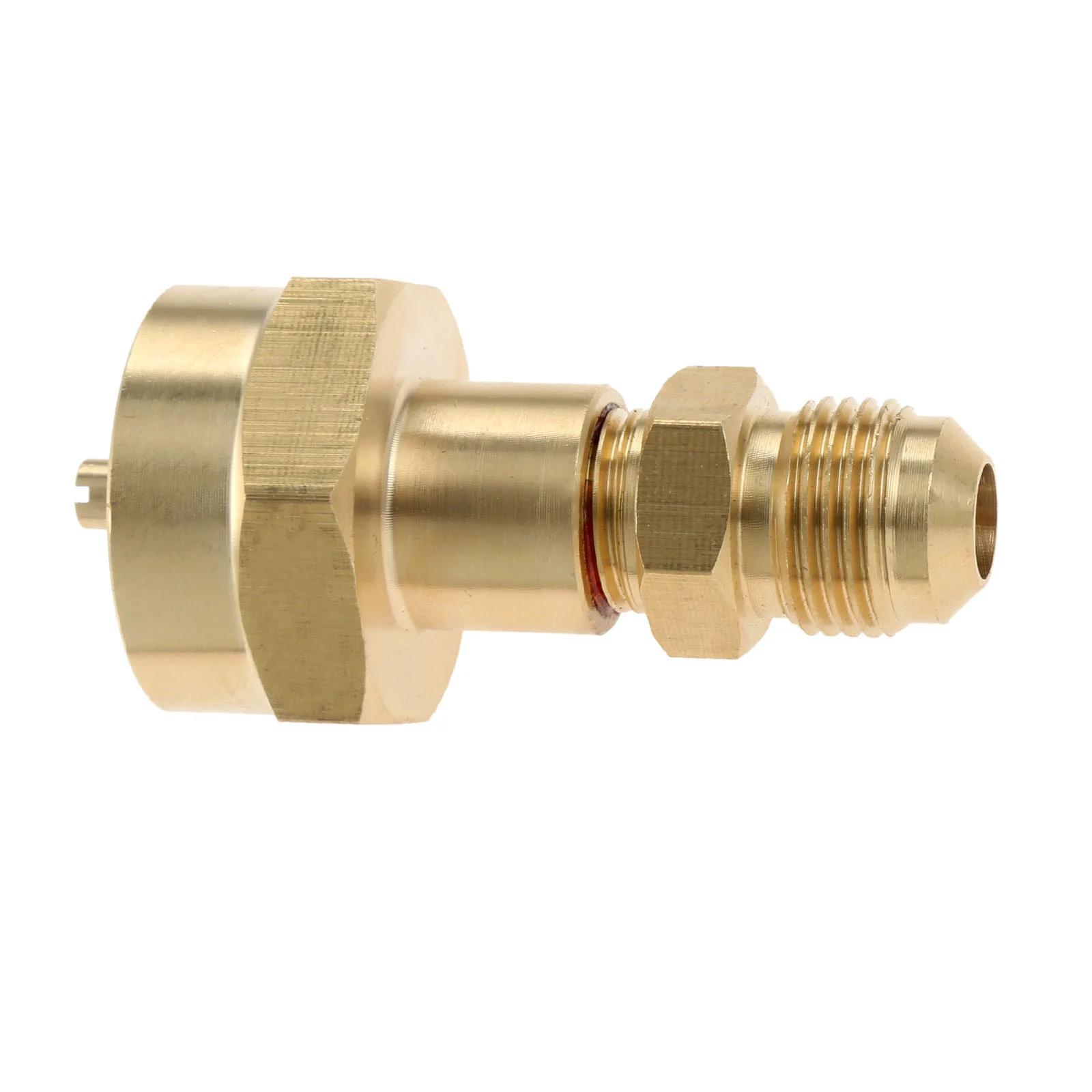 Brass Adapter 3/8" Male Flare Thread Hook Up High Pressure Extension Hose Propane Refill Hose Adapter Gas Torch