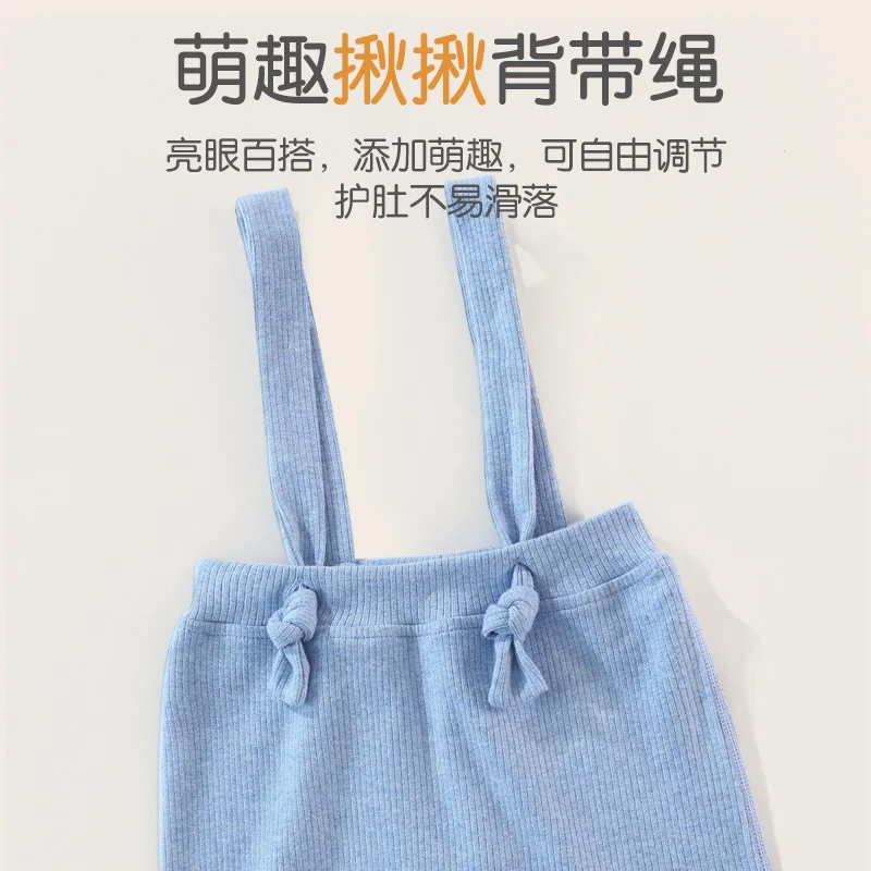 Ins Baby Footed Pants Boy Girl Dungaree Cotton Ribbed Jumpsuit with Button Infant Spring Autumn Long Trousers Fashion Outfit 2Y