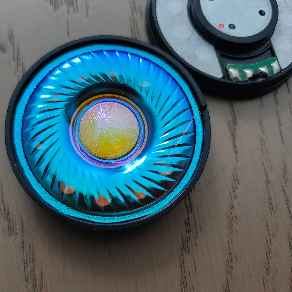 ELFINEAR VitaBlue 50 mm DIY-Kopfhörertreiber – 32 Ω Full-Range, einteilige schillernde Membran – Detail 9