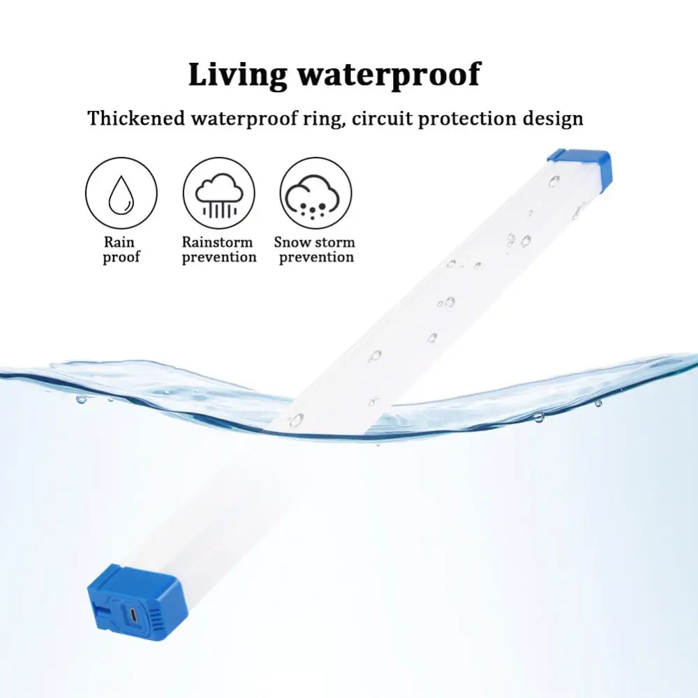Description Picture 3 of itemLong LED Tube Night Light Magnetic 15CM 30CM 50CM USB Rechargeable Emergency Light Outdoor Portable Long Strip Emergency Light