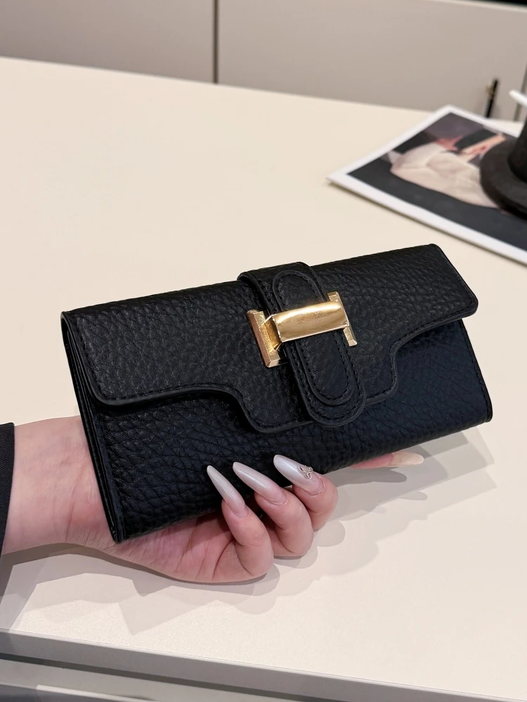 ★2025SS新作★FOLNUA★PORTE WALLET 2025 New Faion Handheld Wallet Women's Long Sle High-End