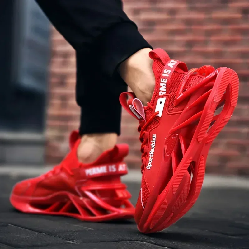 All-match Men\'s Blade Running Shoes Breathable Sneakers Jogging Shoes Fashion Antiskid Damping Sports Shoes Training Zapatillas