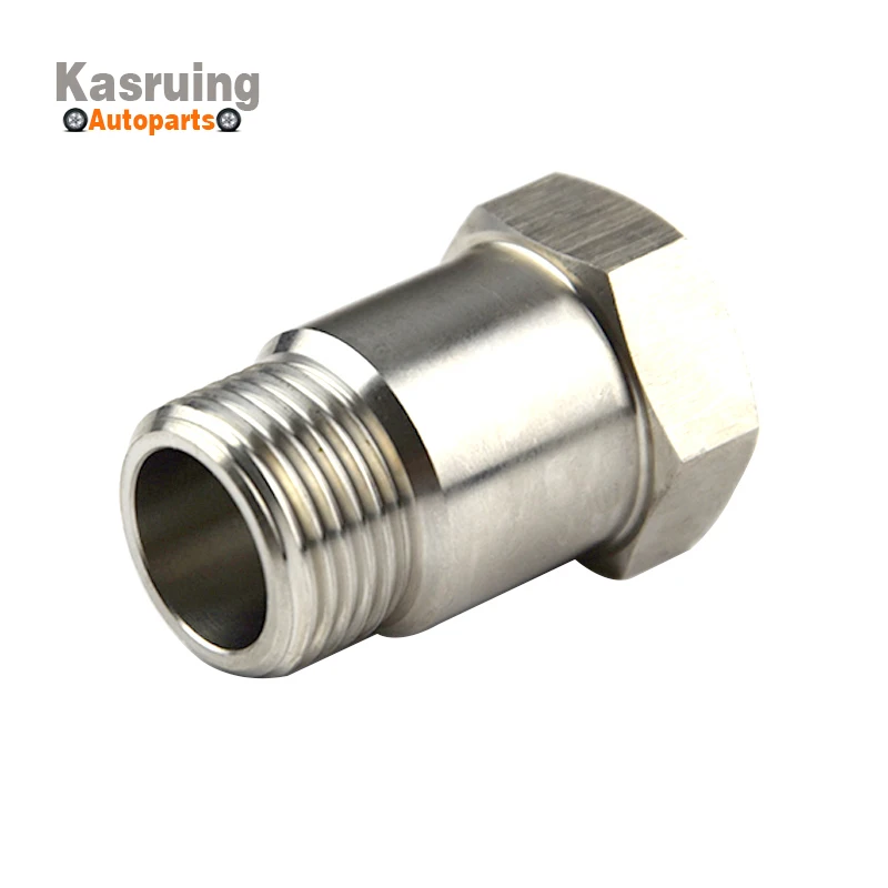 Nuovo 304 In Acciaio Inox Sensore Di Ossigeno Extender Adattatore Extension Spacer Hho O2 Bung Test Pipe M18X1.5 Argento
