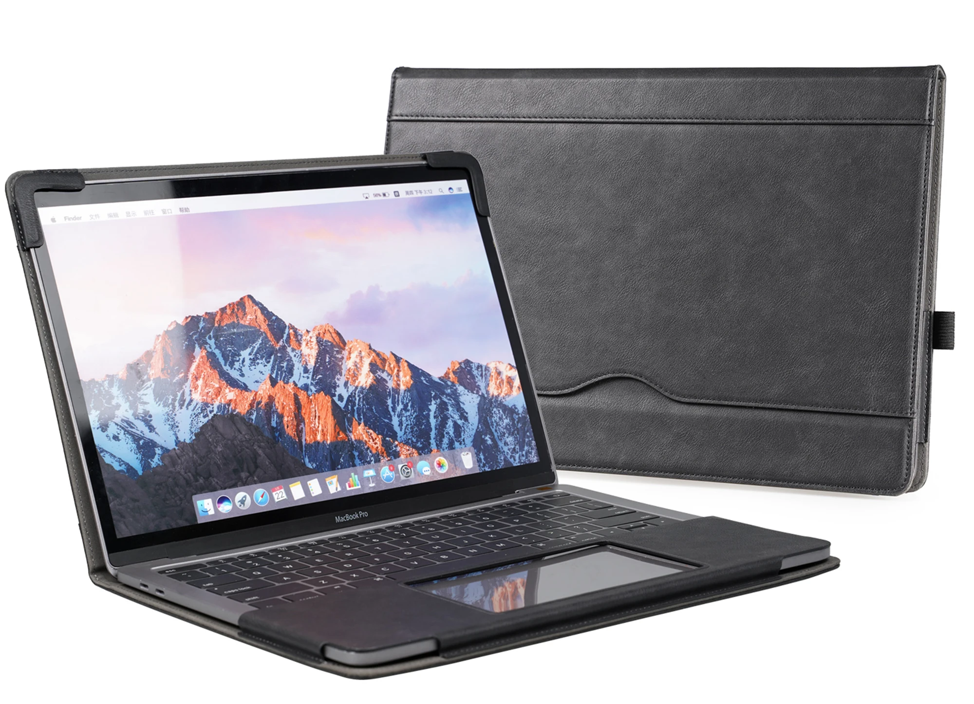 Macbook Air pu Estojo de Couro 13 Polegada 2023 A2681 m2 Laptop Sleeve Capa Protetora do Livro Folio