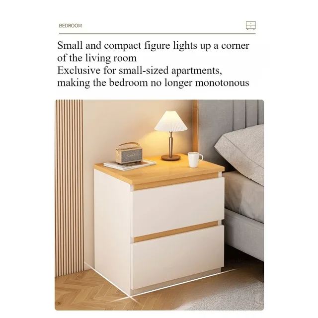 Modern Bedside Table with Storage Drawer 5