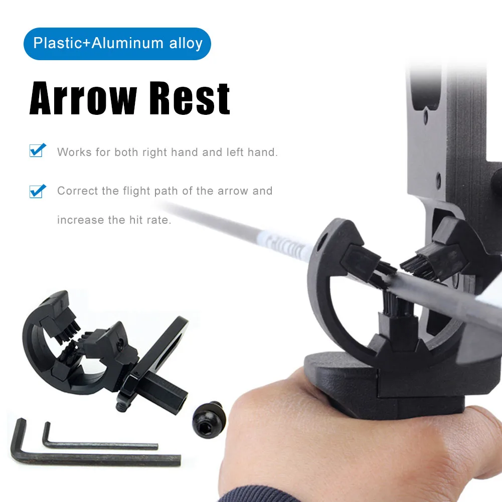 Archery Bow Arrow Brush Rest Table Left/right Hand Compound Recurve Bow