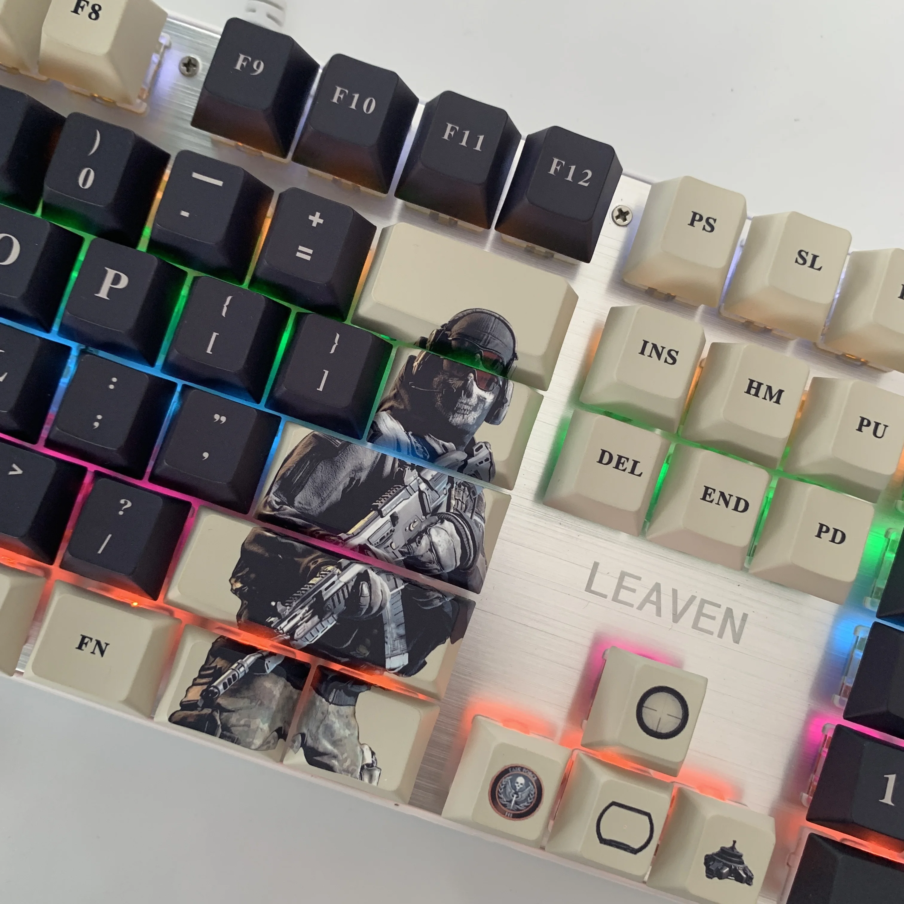 Игра Keycap Callofduty Keycaps Ghost COD Shooting PBT Современная