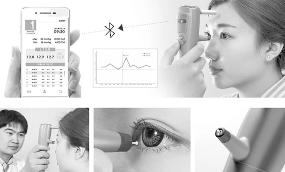 Best Quality SW-500 Portable Intraocular Pressure Non-Contact Rebound Tonometer with Probe and Accessories