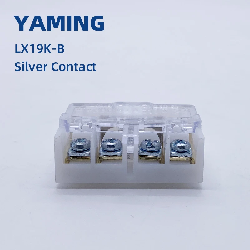 Contato Prata, NO NC, AC380V, DC220V, 5A, LX19K-B, 10Pcs