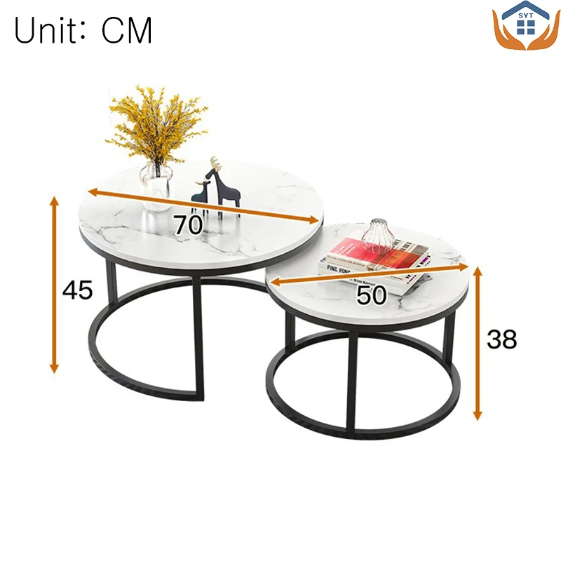 Nordic simple coffee table modern home round coffee table for living room CJ-35