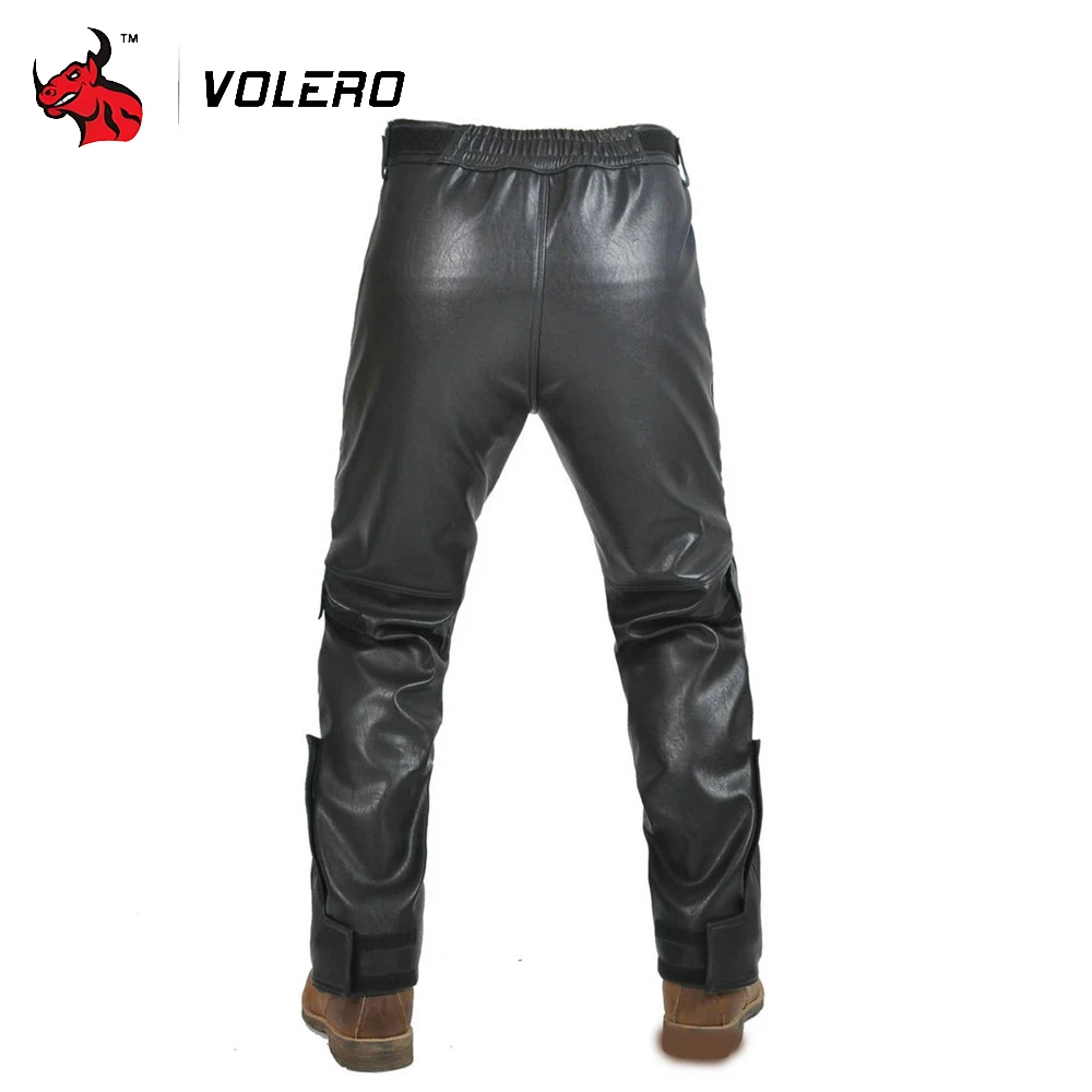 오토바이 낙상 방지 따뜻한 탈부착 바지 모토 사이클링 바지 방풍 방수 가죽 바지 보호 장비