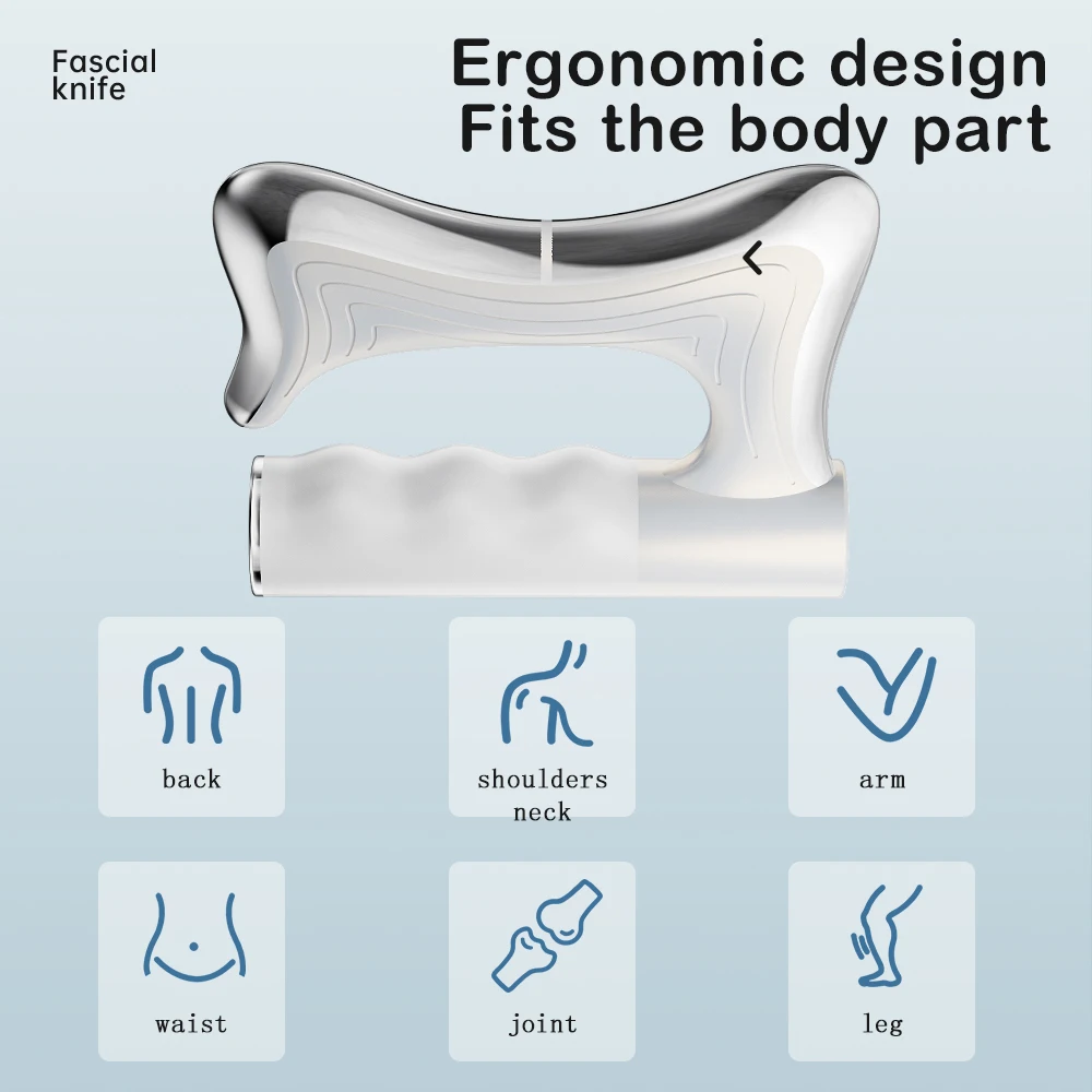Electric Fascia Knife Muscle Relaxation Microcurrent Medical Scraper Massager Muscle Scraper Tool fascia knife massager