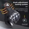 WEST BIKING Winter Cycling Gloves Full Finger Leather Tactical Gloves Touch Screen Sports Protection Motorcycle Bike Gloves 4