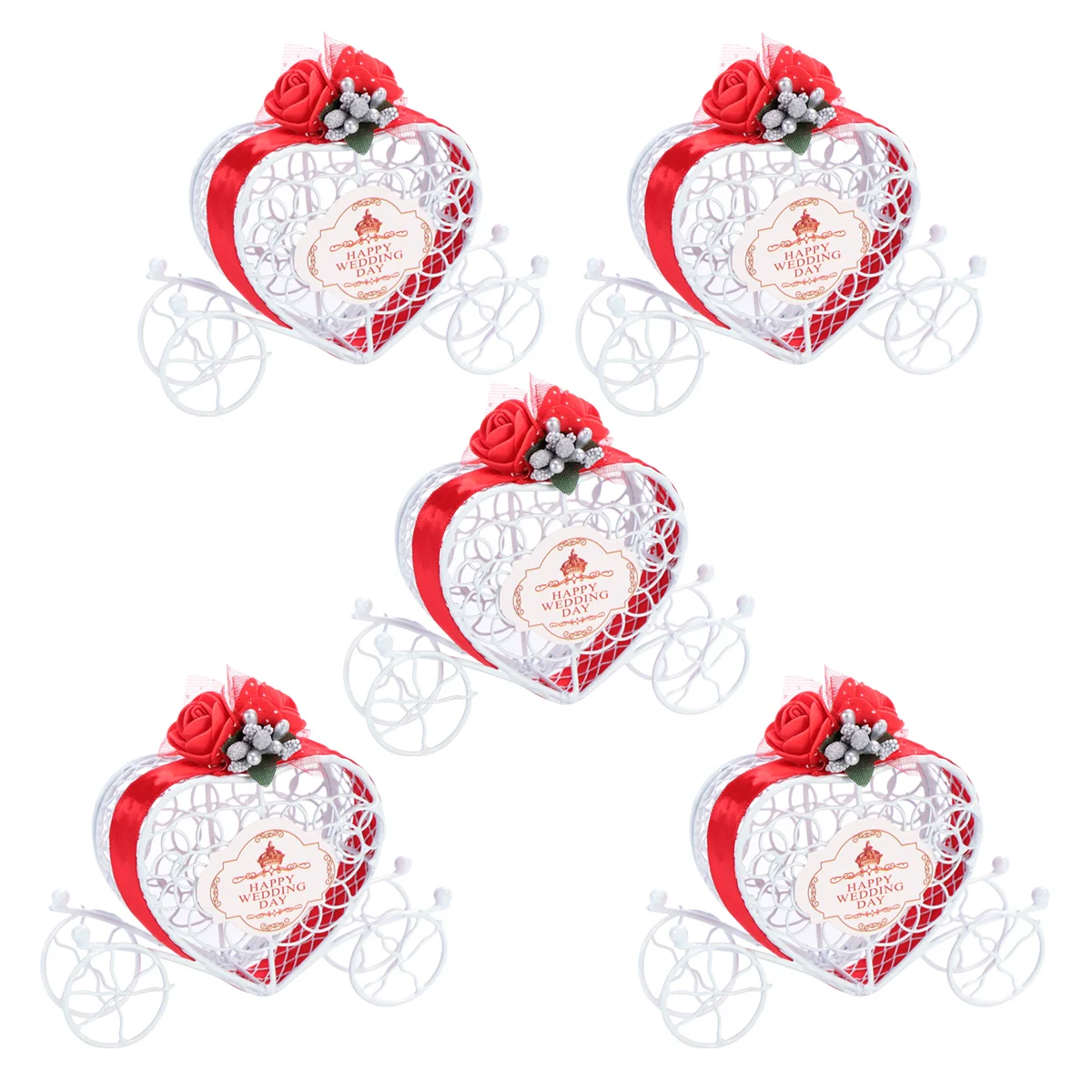 

5 Pcs Halloween Gifts for Stocking Stuffers Pumpkin Container Decorative Candy Boxes