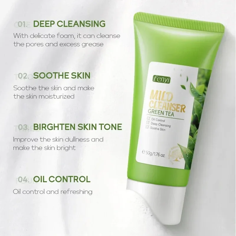 Vitamin C Facial Cleanser Skin Deep Cleansing Moisturizing Blackhead Removal skincare Face Wash Foam Face Cleanser Skin Care 3