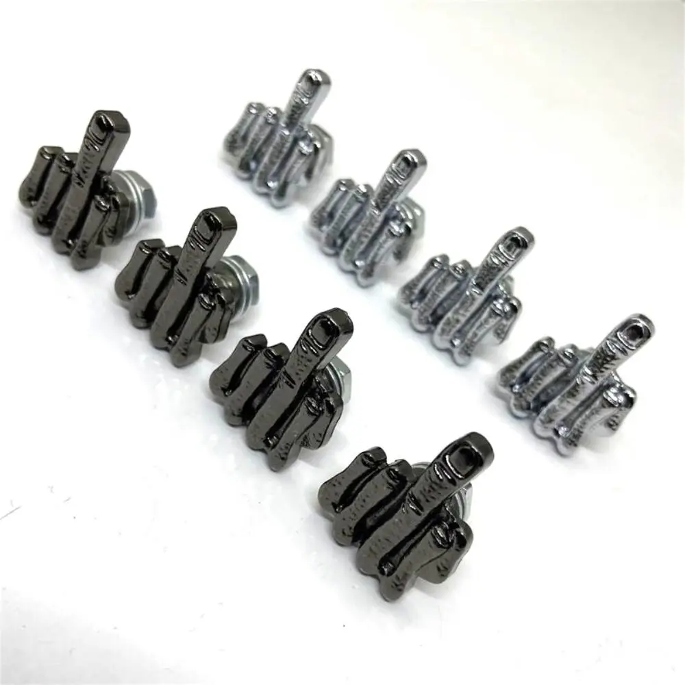 

4 шт. болты для номерного знака среднего пальца Антикоррозийные винты из нержавеющей стали фиксаторы для номерного знака декоративный чехол