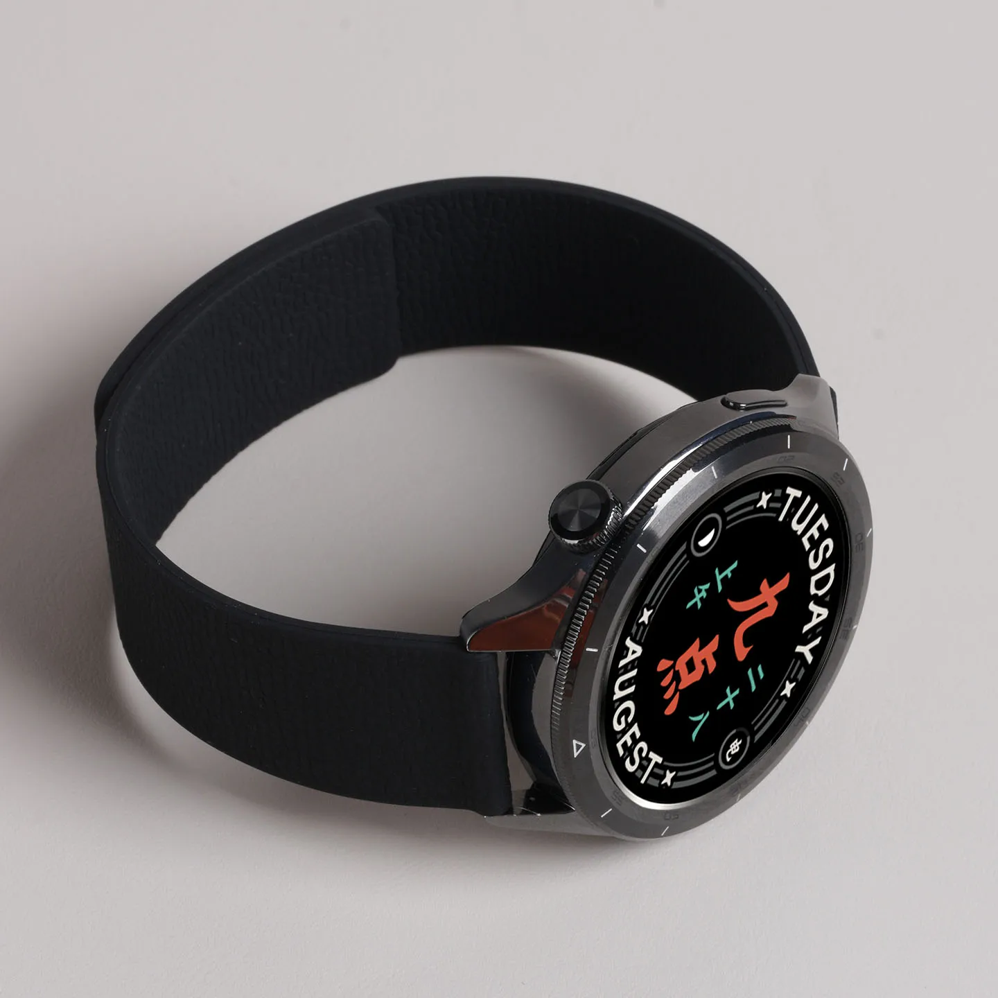 Magnetic Lychee Pattern Silicone Watch Strap - 18mm, 20mm, 22mm