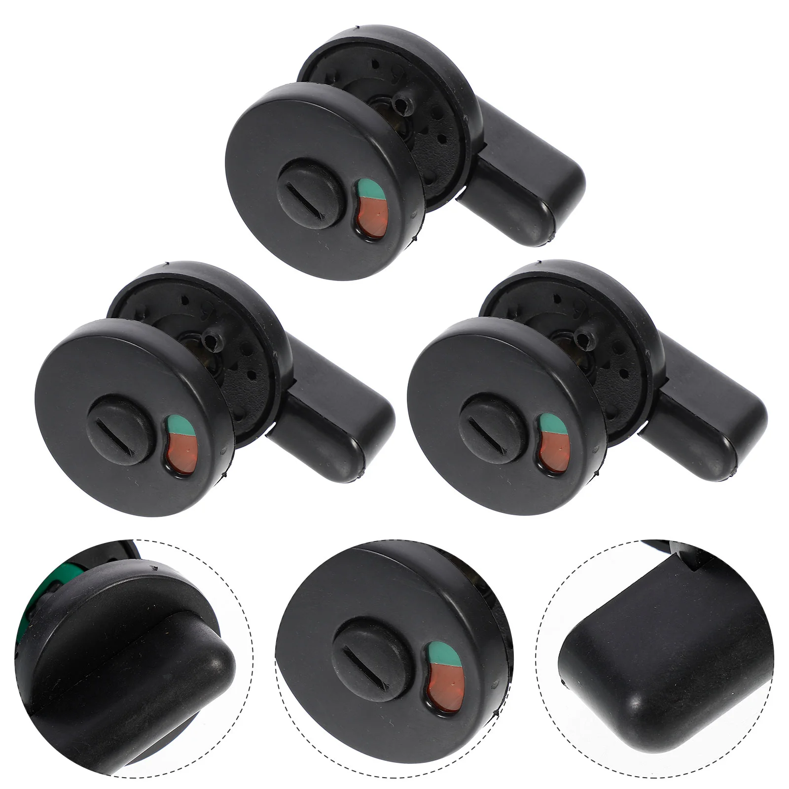 

5 Pcs Indicating Door Lock Shopping Mall Toilet Privacy Indicator for Public Partition Plastic