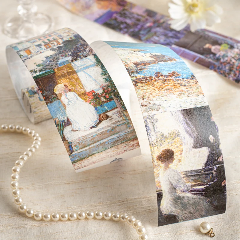 8팩/LOT 임프레션 갤러리 시리즈 장 프레시 페이퍼 마스킹 와시 테이프