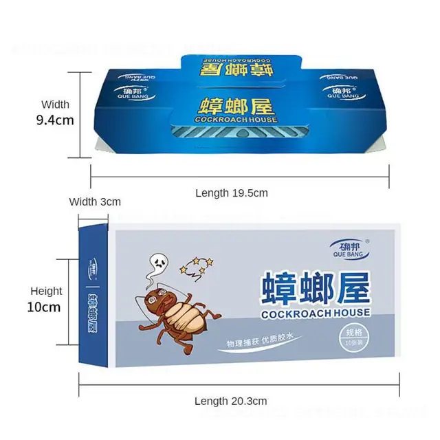 Csali/Kefe Csótány Matricákkal Kártozó Elutasító Eltávolító Ház Erőteljes Csapda Otthoni Konyha Beltéri - Image 3