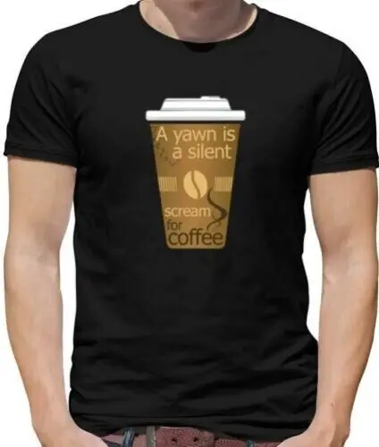 

A Yawn-бесшумный крик для Kaffee Herren - Koffein - Latte - Lustig