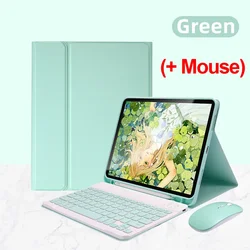 Custodia con supporto magnetico in pelle per tastiera e mouse Bluetooth