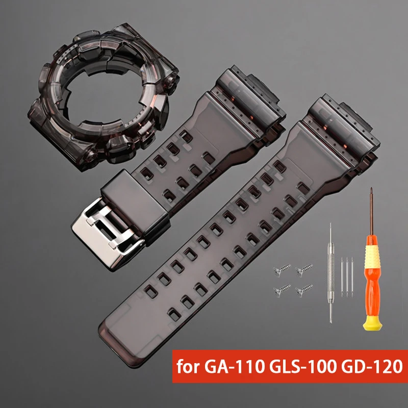 Durable TPU Resin Sport Watch Strap Case with Bezel Band Bracelet