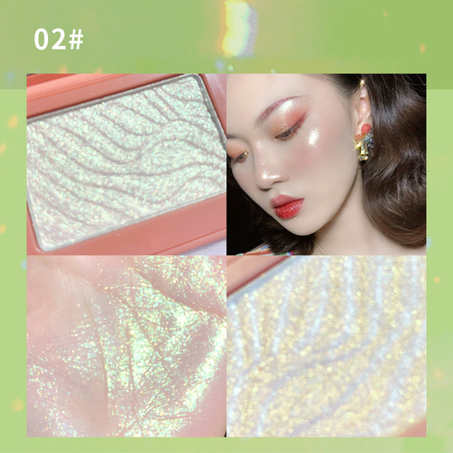 Highlighter Monochrome Eye Shadow Palette Face Body Makeup Waterproof Highlight Make up Contour Face High Gloss Powder