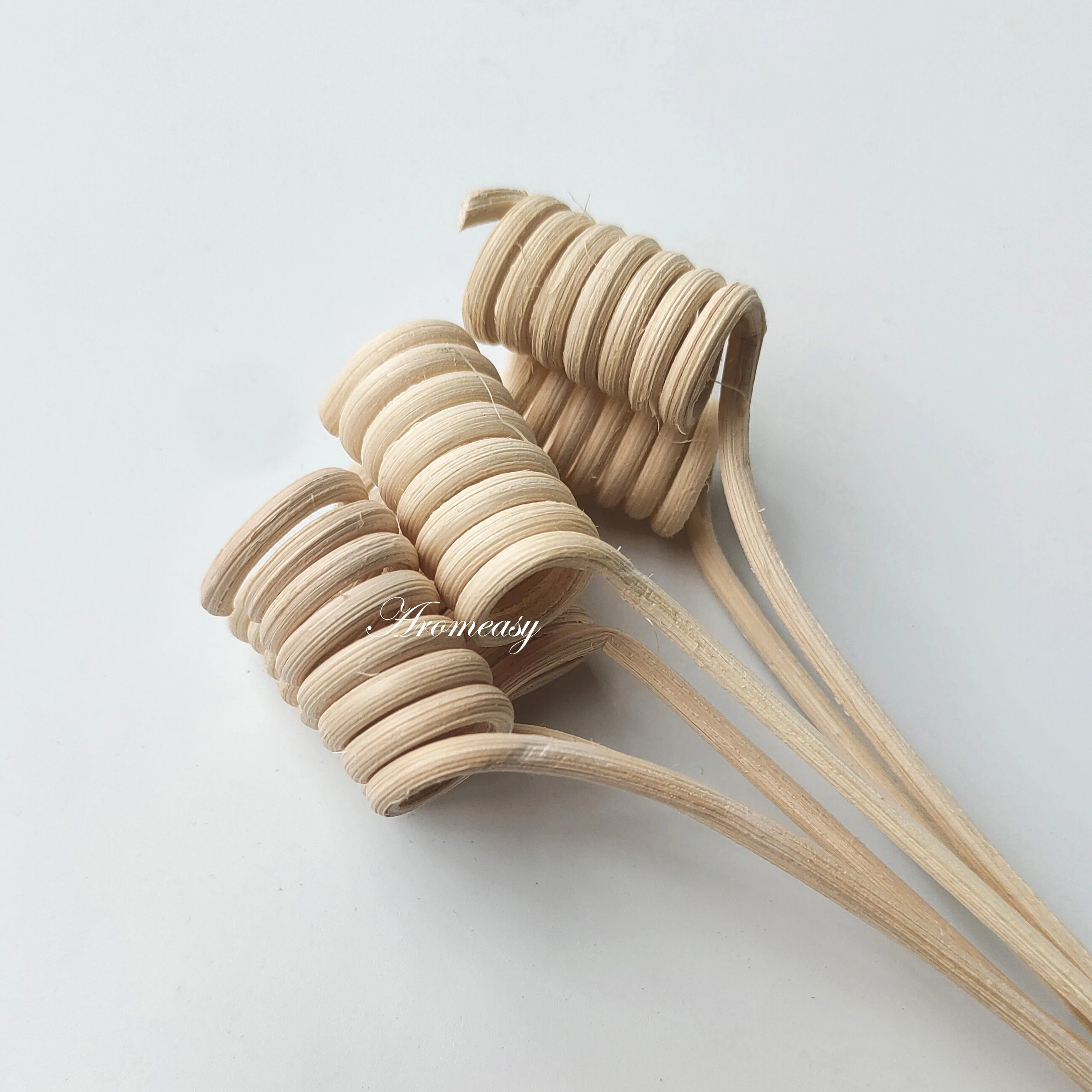 50pcs Tower-shape Wavy Rattan Reed Sticks Home Fragrance Diffuser Replacement Sticks Air Freshener Reed Diffuser Refill