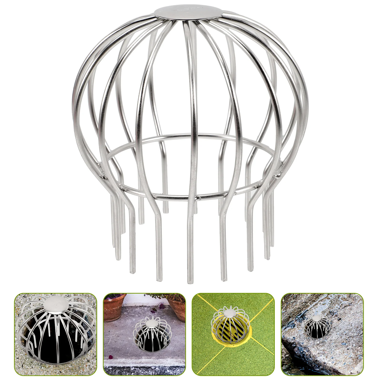 

Roof Drain Net Cover Gutter Cleaner Tool Filter Round Strainer Anti-block Covers Downspout Screen Stainless Steel Guards