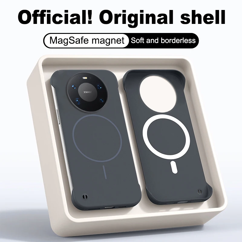Ultra Slim Frameless Magnetic Charge Hard Phone Case - Candy Color Matte Protective Cover