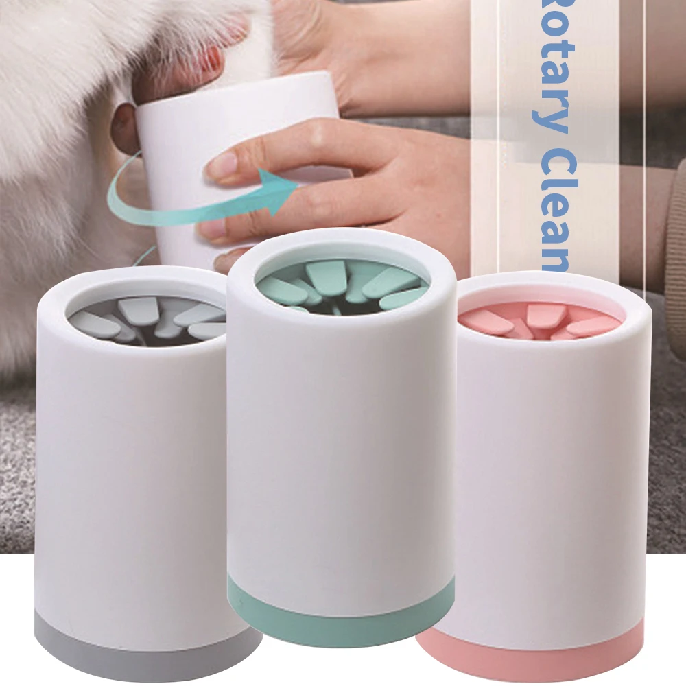 Pet Paw Cleaner Cup Foot Washer Brush For Pet Dog Puppy Quickly Wash