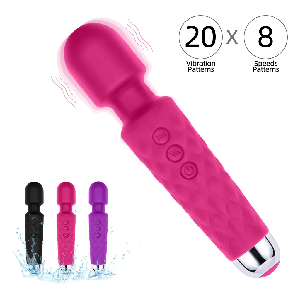 

20 Speed Powerful Vibrator For Female AV Scepter Vaginal Massager Sex Toy For Female Clitoral Stimulation Masturbation Product