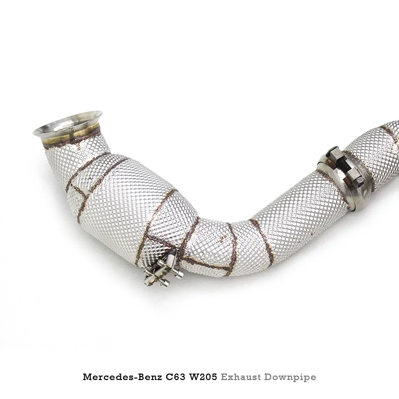 Head Section High flow Pipes branch downpipe Exhaust Pipe with catalyst For Mercedes-Benz C63 AMG W205 4.0T