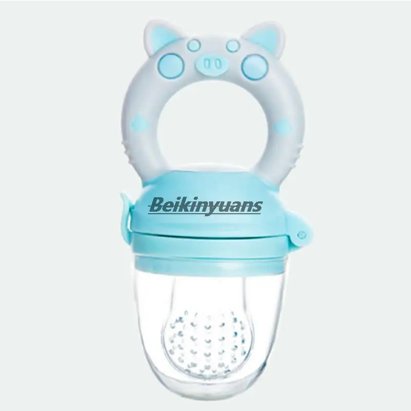 Blue L pacifier