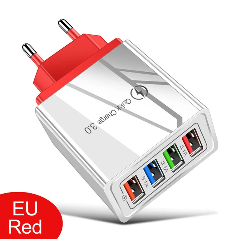 fast charge mobile phone wall charger Quick 3 charge for iphone 12 samsung xiaomi redmi note 9 pro usb Portable Power adapter usb quick charge 3.0 Chargers