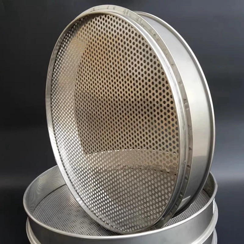 Mesh zeef vergiet ronde 304 roestvrij staal gaas zeef 0,5-50 mm gat keuken bakken voedsel bonen filter scherm fruit filter zeef (kleur: gatdiameter 22 mm, maat