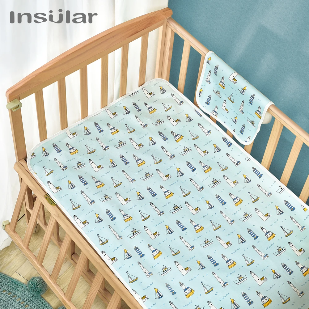 Insular Portable Baby Foldable Waterproof Diaper Nappy Changing Mat Travel Pad Bedding Accessories Change Play Cover Baby Cares diaper changing pad diaper changing mat