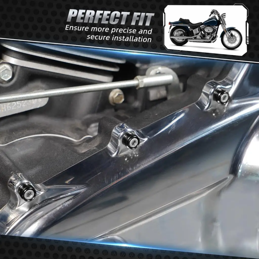 Für Harley Street Glide FLHX Special FLHXS 2017–2023 Primärabdeckungsschraube Dekorative Zierringe Road King FLHR Road Glide FLTRX – Detail 11