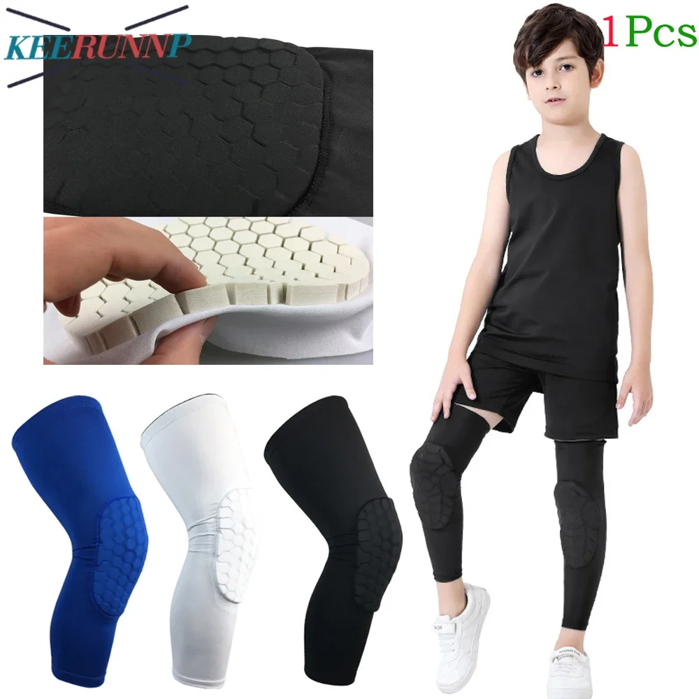 

1Pcs Knee Compression Sleeve Child Collision Prevention EVA Honeycomb Kneepads Knee Pads Legs Compression for Cycling,Sports,Gym