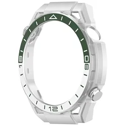 High-Quality Protective Skin Shell Bumper for Huawei Watch - Ultimate PC Case Cover (Silver Green)