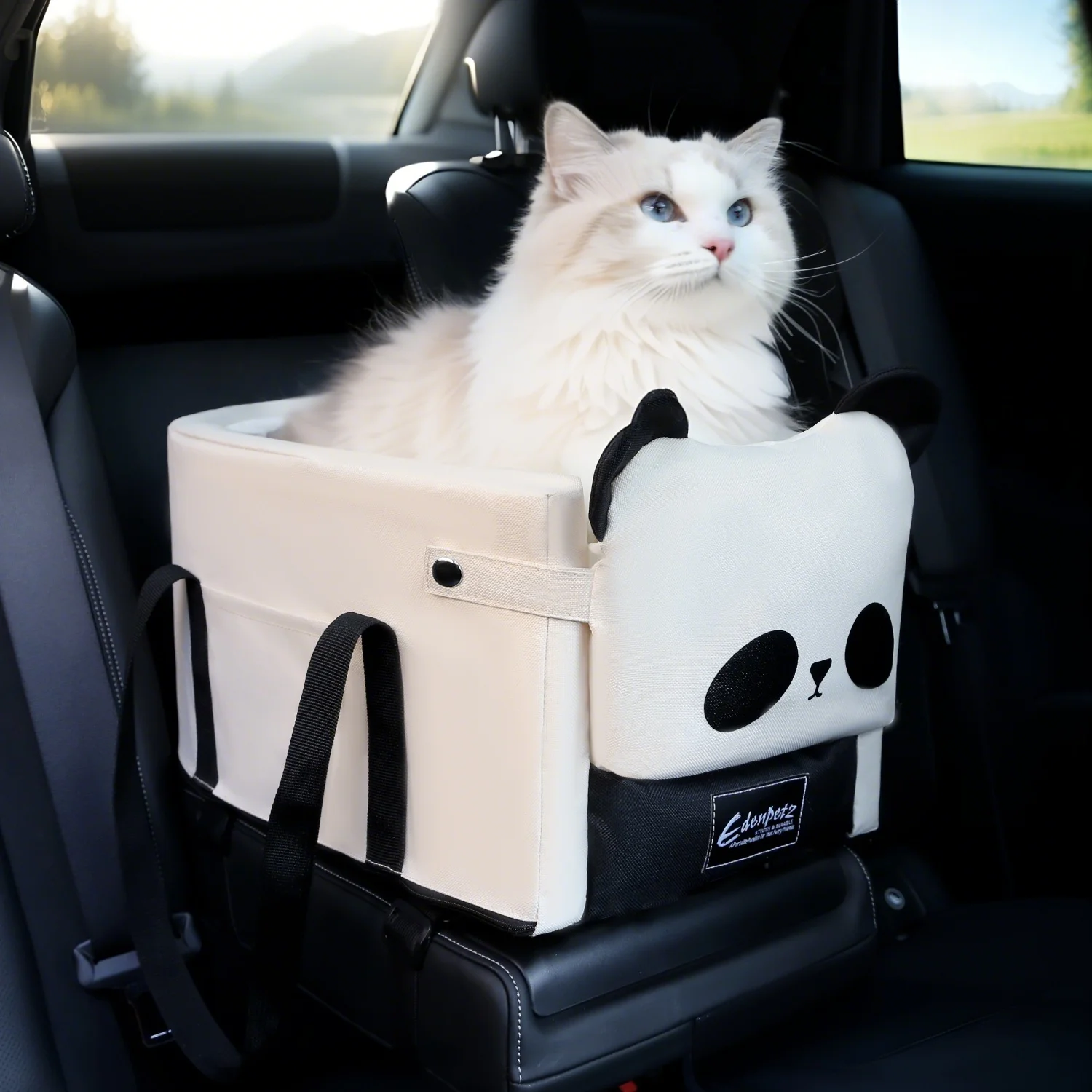 EdenPetz Portable Pet Dog Car Seat Bag with Safety Belt ,Cat Bed Outdoor Travel Pet Carrier