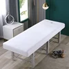 High Elastic Beauty Salon Bed Cover Massage SPA Anti Slip Fitted Bed Sheet Full Cover Rubber Band with Hole Sabanas Solid 2