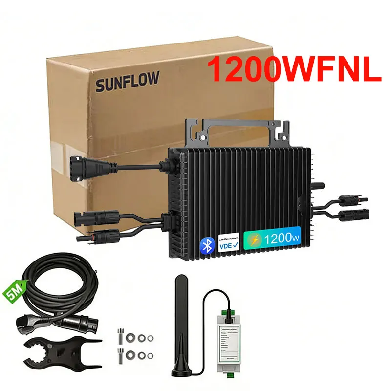 제로 수출 마이크로 인버터 1200W/2250W 내장형 WiFi 그리드 타이 MPPT 태양광 컨버터 (PV 16V-60V 가정용 재생 에너지 시스템용)