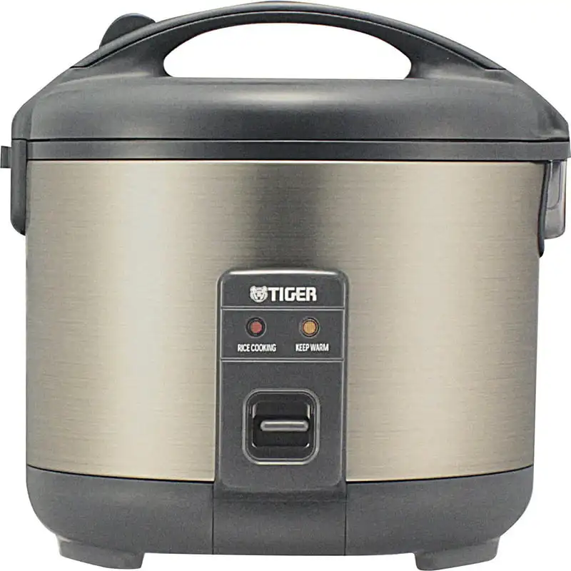 

10 CUP ELECTRIC RICE COOKER WARMER. KEEP WARM A MAXIMUM OF 12 HOURS. INCLUDES STEAM BASKET, SPATULA, AND RICE MEASURING CUP.