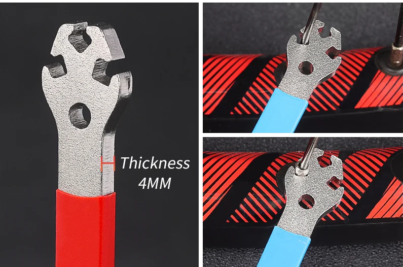 Description Picture 4 of itemLebycle Bicycle Stainless Steel Spoke Wrench Wheel S Tension Correction Repair Tools